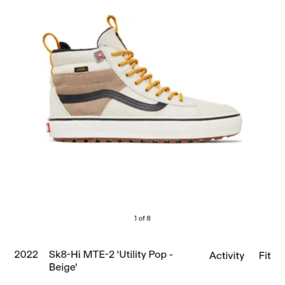 New Vans Sk8-Hi MTE-2 \'Utility Pop - Beige\' main image 4